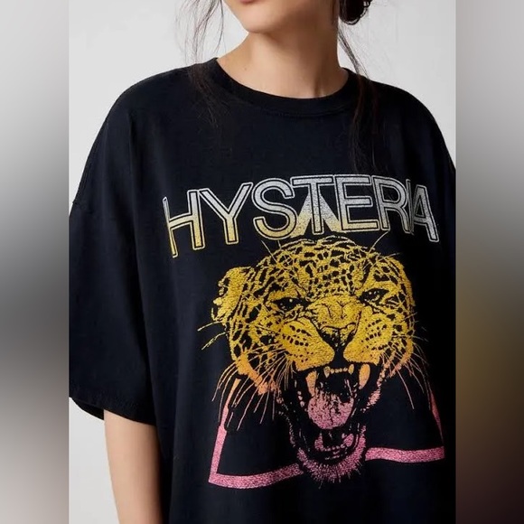 Women's Def Leppard Hysteria Patchwork T-Shirt Dress - Picture 2 of 3